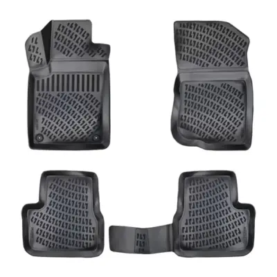 Tappetini Gomma Tpe 3D 4 Pezzi per Citroën C3 2009-2016 Nero