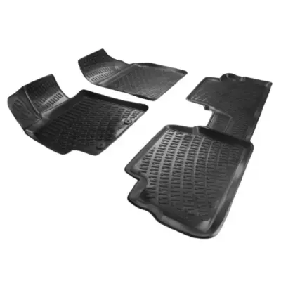 Tappetini Gomma Tpe 3D 4 Pezzi per Toyota Auris 2007-2012 Nero