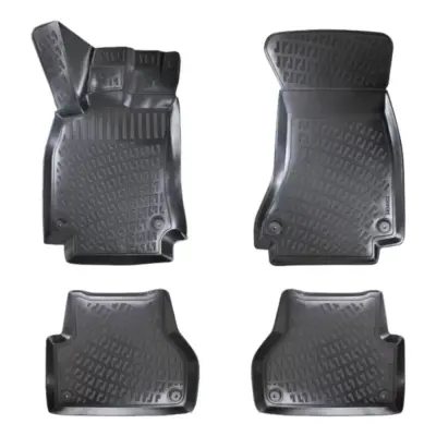 Tappetini Gomma Tpe 3D Anteriori e Posteriori 4 Pezzi Audi A4 B8 2008-2015