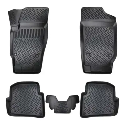 Tappetini Gomma Tpe 3D Anteriori e Posteriori 4 Pezzi per VW Polo 6R 2009-2016
