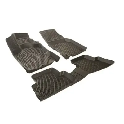 Tappetini Gomma Tpe 3D Set 4 Pezzi per Ford Ecosport 2012 Nero