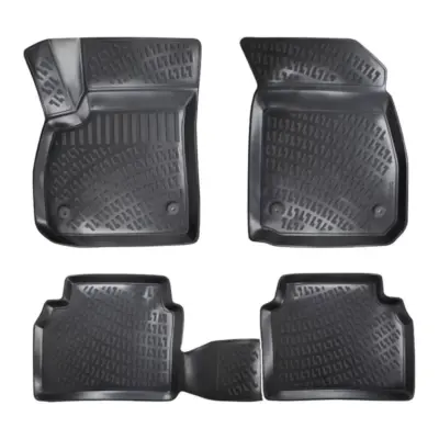 Tappetini Gomma Tpe 3D Set 4 Pezzi per Opel Insignia 2017 Nero