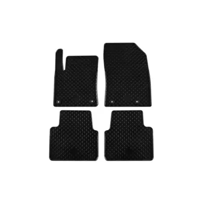 Tappetini in Gomma Set 4 Pezzi Neri per Opel Crossland X dal 2017