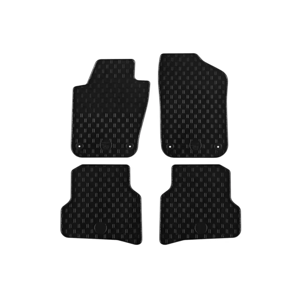 Tappetini in Gomma Set 4 Pezzi Neri per Volkswagen Polo 2008-2016