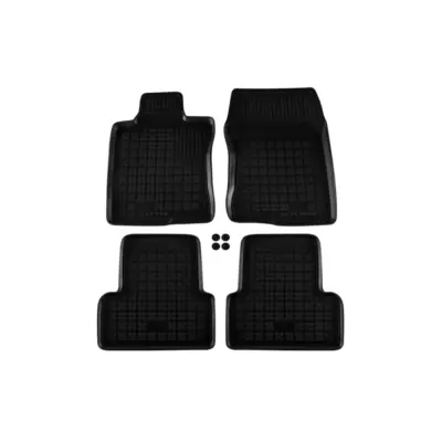 Tappetini in Gomma Specifici 4 Pezzi Neri per Honda Accord 2008-2015