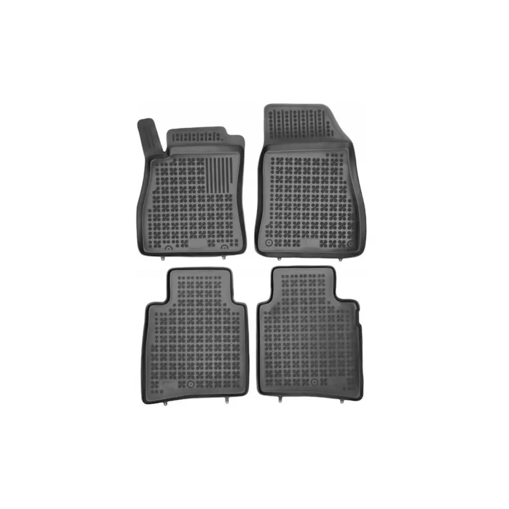 Tappetini in Gomma Specifici 4 Pezzi Nissan Pulsar dal 2014 Nero