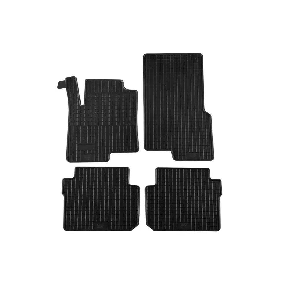 Tappetini in Gomma Specifici 4 Pezzi per Smart Forfour 2004-2006 Neri