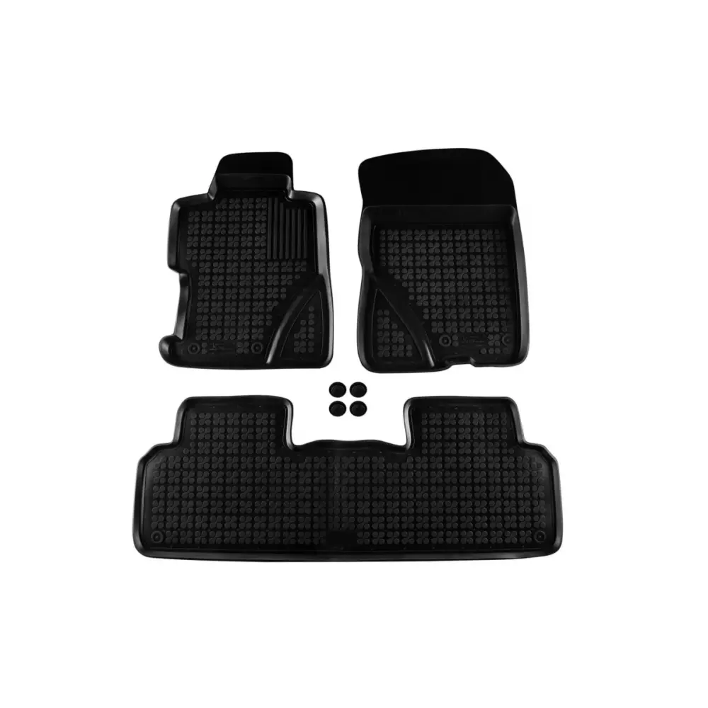 Tappetini in Gomma Specifici Set 3 Pezzi Neri per Honda Civic Berlina 2006-2011