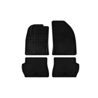 Tappetini in Gomma Specifici Set 4 Pezzi Neri per Ford Fiesta 2002-2008