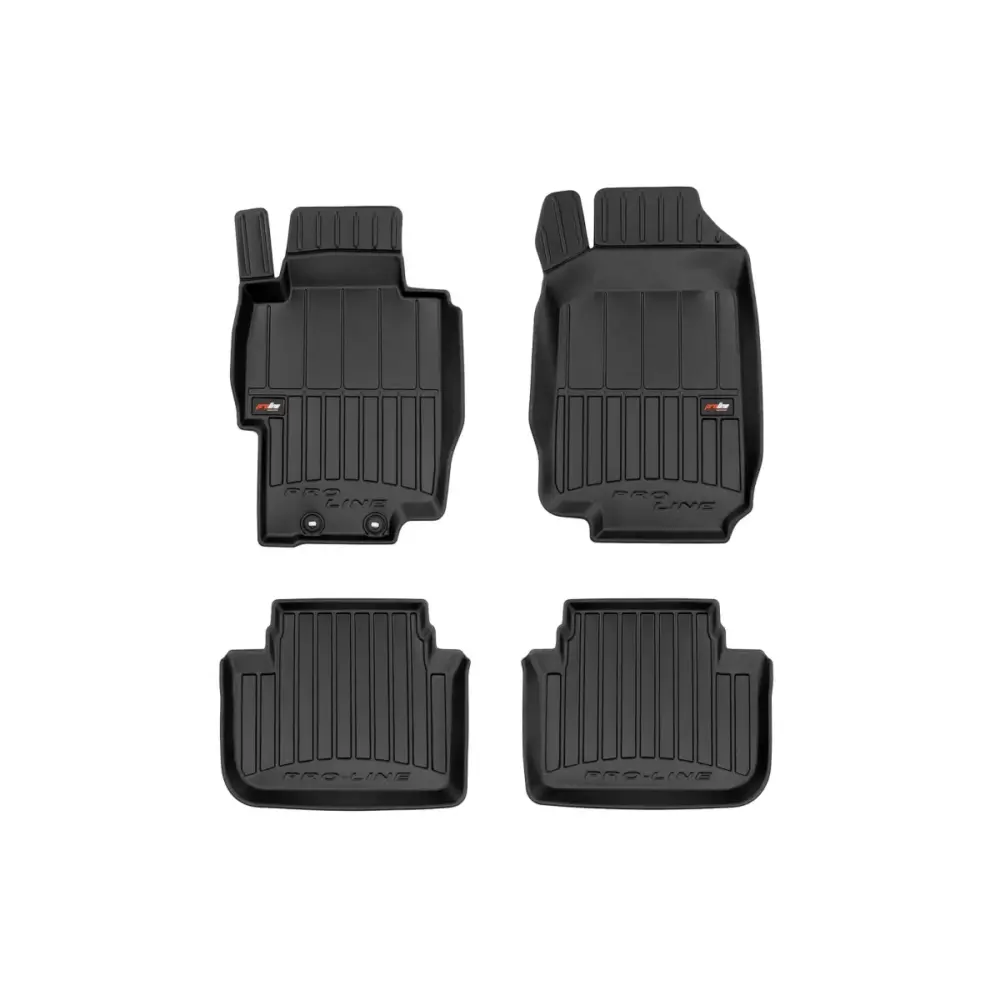 Tappetini in Gomma Specifici Set 4 Pezzi Neri per Honda Accord Vii 2002-2008