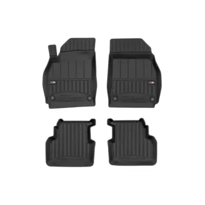 Tappetini in Gomma Specifici Set 4 Pezzi Neri per Saab 9-3 Ii 2002-2015
