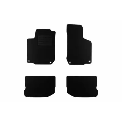 Tappetini in Tessuto Set 4 Pezzi Nero per Skoda Octavia 1997-2005