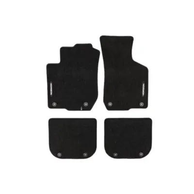 Tappetini Tessili Anteriori e Posteriori Neri Set 4 Pezzi per Audi A3 8L