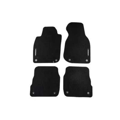 Tappetini Tessili Anteriori e Posteriori Neri Set 4 Pezzi per Audi A6 C5