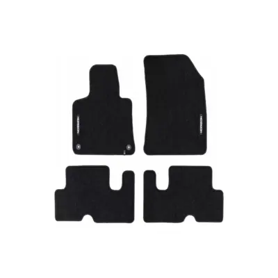 Tappetini Tessili Anteriori e Posteriori Neri Set 4 Pezzi per Citroën C4