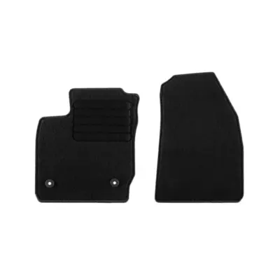 Tappetini Tessili Anteriori Neri Set 2 Pezzi per Ford Transit Courier dal 2014