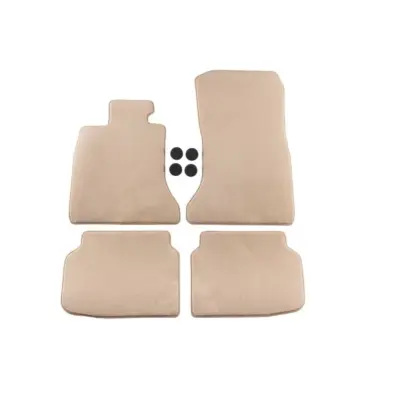 Tappetini Tessili Beige Serie Comet Set 4 Pezzi per BMW Serie 7 F01 2008-2015