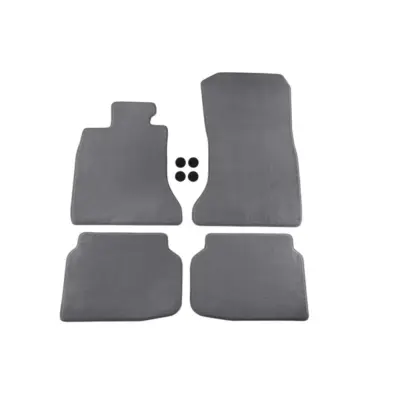 Tappetini Tessili Grigi Serie Comet Set 4 Pezzi per BMW Serie 7 F01 2008-2015