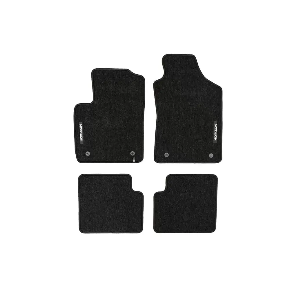 Tappetini Tessili Horizon Nero Set 4 Pezzi per Fiat 500 dal 2007