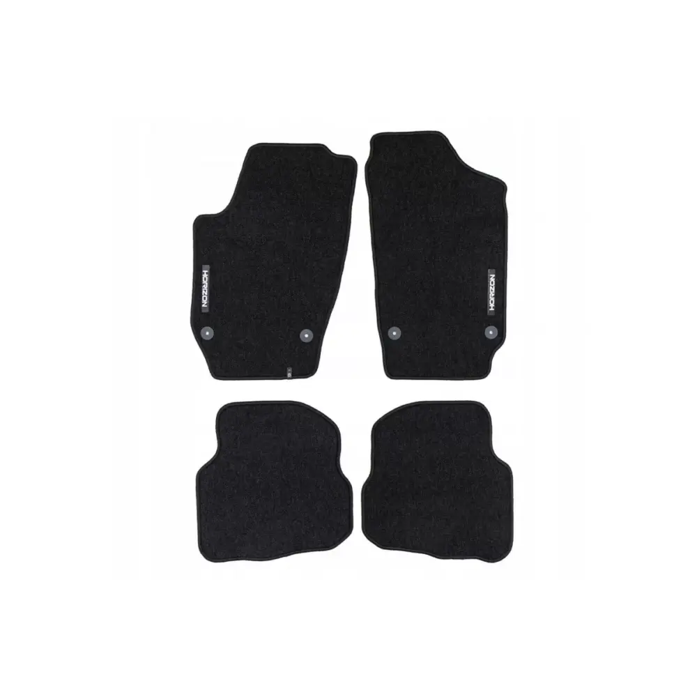 Tappetini Tessili Horizon Set 4 Pezzi Neri per Volkswagen Polo 2001-2003