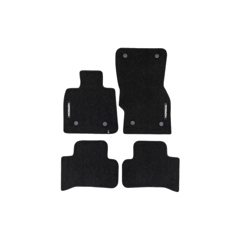 Tappetini Tessili Horizon Set 4 Pezzi Nero per Alfa Romeo Stelvio dal 2016