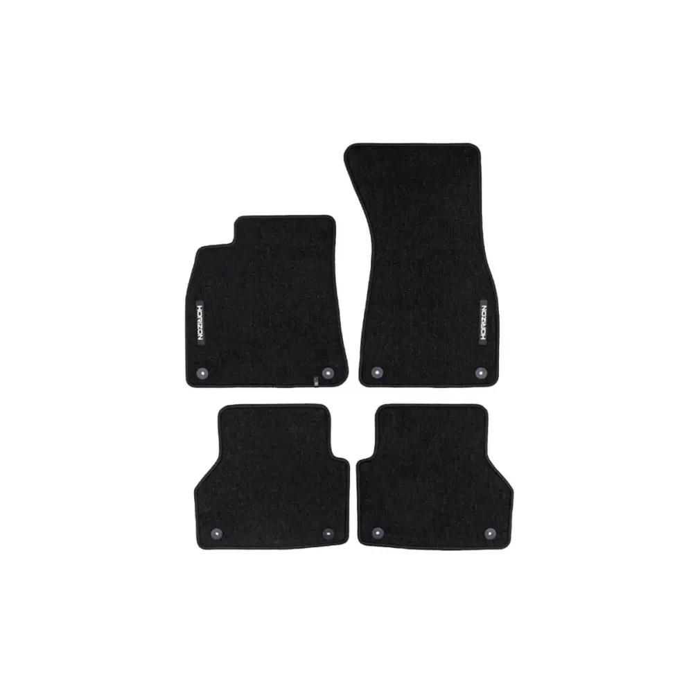 Tappetini Tessili Horizon Set 4 Pezzi Nero per Audi A6 C8 dal 2018