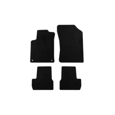 Tappetini Tessili Neri Set 4 Pezzi per Citroën C3 2010-2017