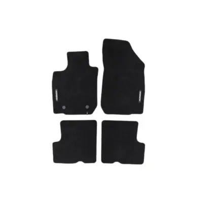 Tappetini Tessili Neri Set 4 Pezzi per Dacia Logan 2008-2014 Mcv 2006-2013