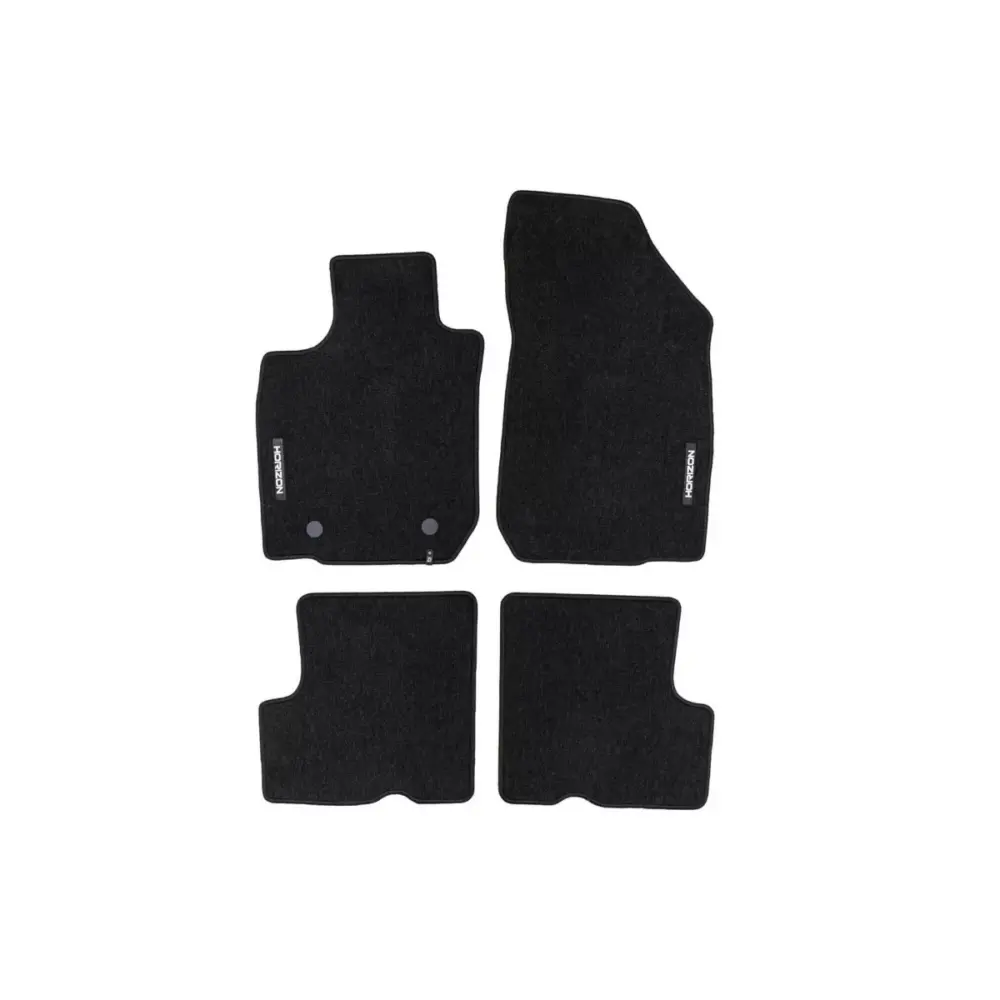 Tappetini Tessili Neri Set 4 Pezzi per Dacia Logan 2008-2014 Mcv 2006-2013