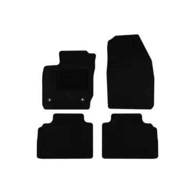Tappetini Tessili Neri Set 4 Pezzi per Ford Transit Courier dal 2014 5 Posti