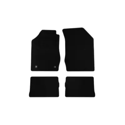 Tappetini Tessili Neri Set 4 Pezzi per Renault Clio 2005-2012