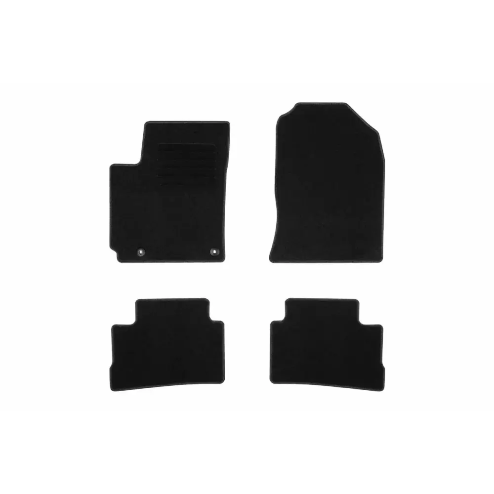 Tappetini Tessili Nero Set 4 Pezzi per Hyundai Kona 2017-2023