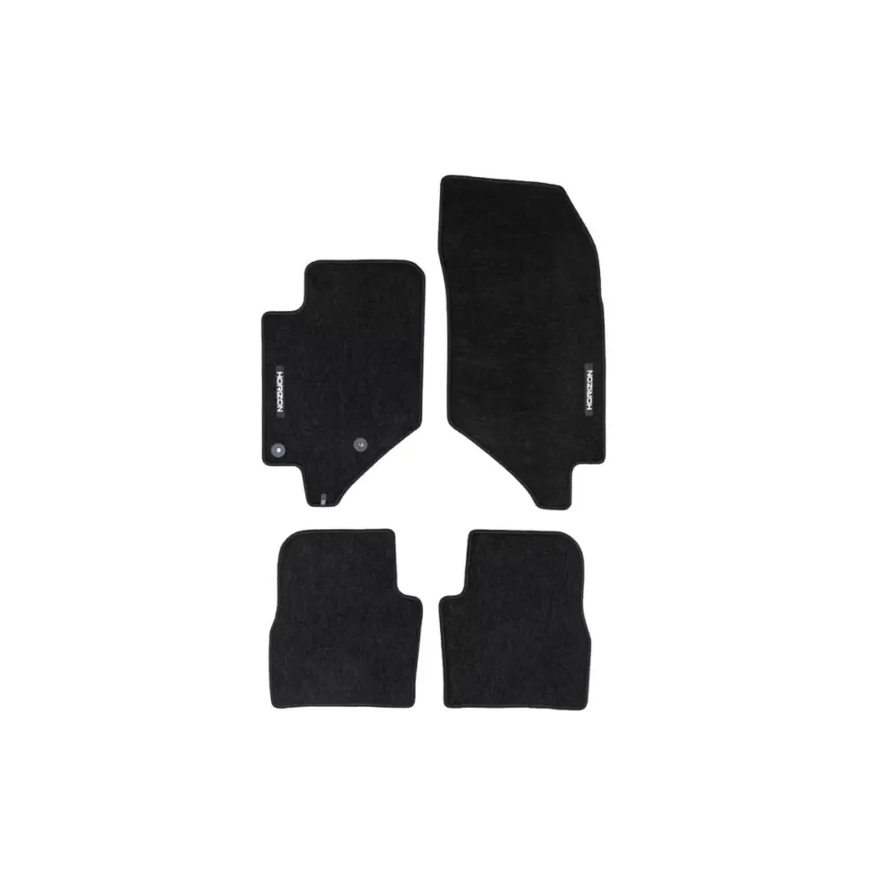 Tappetini Tessili Serie Horizon Neri Set 4 Pezzi per Citroën C4 dal 2020