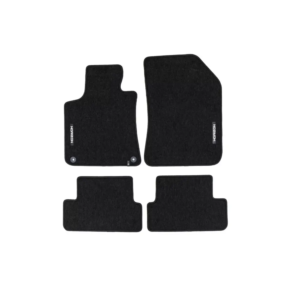 Tappetini Tessili Serie Horizon Nero Set 4 Pezzi per Peugeot 308 2013-2021