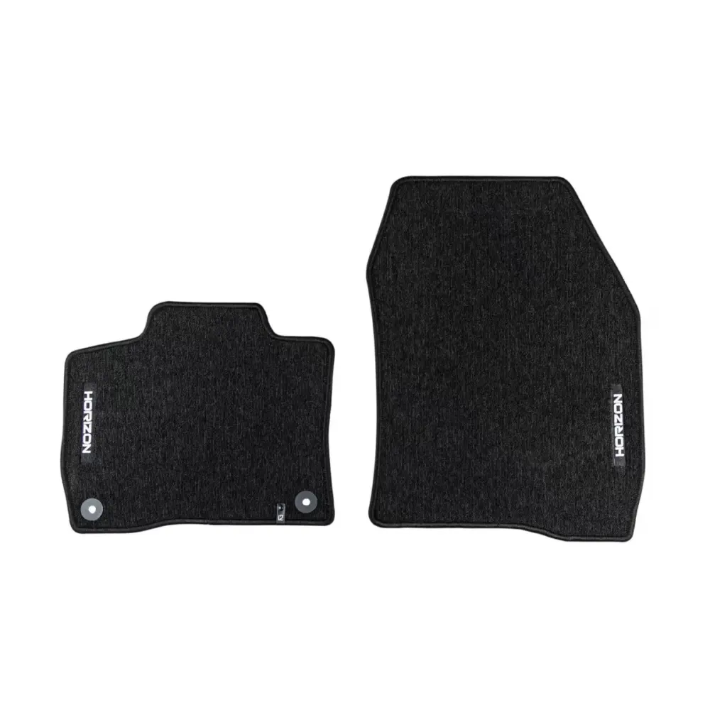 Tappetini Tessili Serie Horizon Set 4 Pezzi Neri per Peugeot E-308 dal 2021