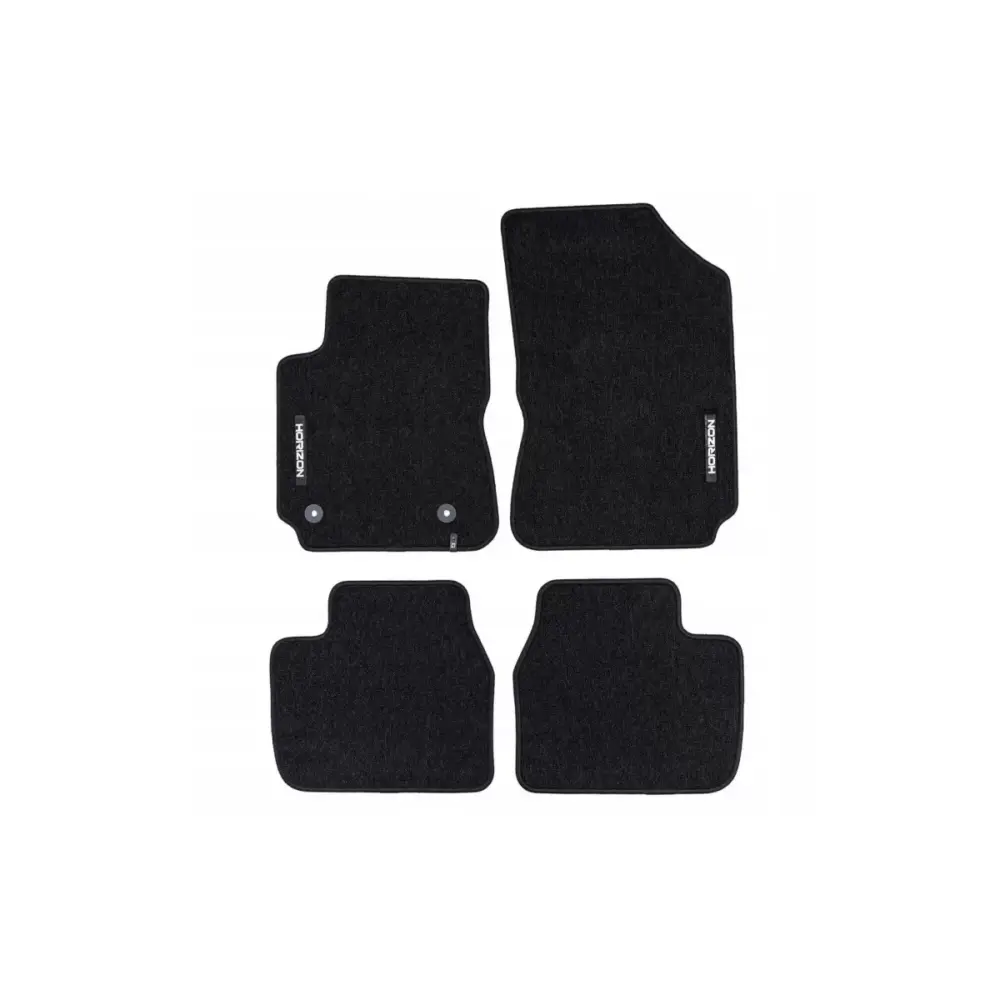 Tappetini Tessili Serie Horizon Set 4 Pezzi Nero per Citroën C4 Cactus