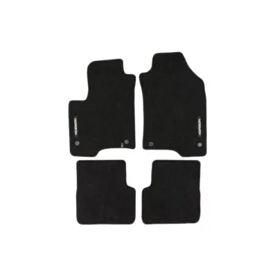 Tappetini Tessili Serie Horizon Set 4 Pezzi Nero per Fiat Panda dal 2011