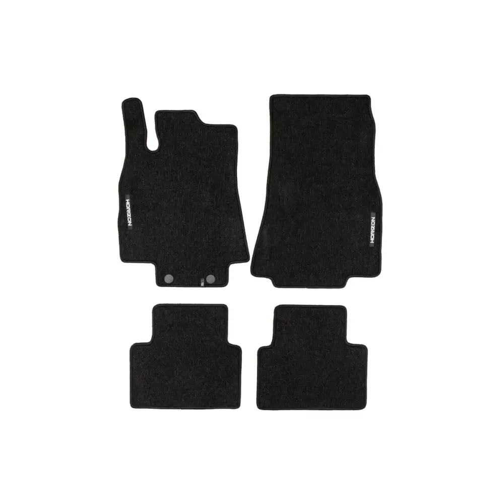 Tappetini Tessili Serie Horizon Set 4 Pezzi Nero per Mercedes Classe A W169