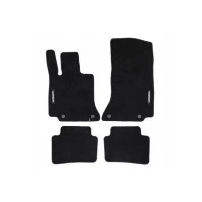 Tappetini Tessili Serie Horizon Set 4 Pezzi Nero per Mercedes Classe C W206