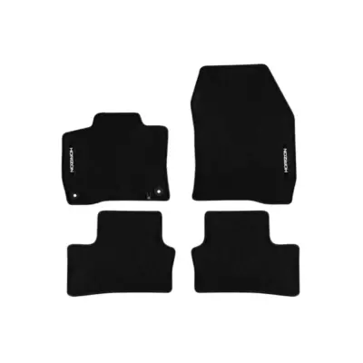 Tappetini Tessili Serie Horizon Set 4 Pezzi Nero per Opel Astra Electric