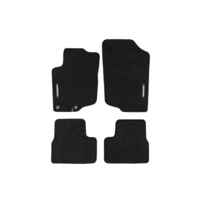 Tappetini Tessili Serie Horizon Set 4 Pezzi Nero per Peugeot 207 2006-2012