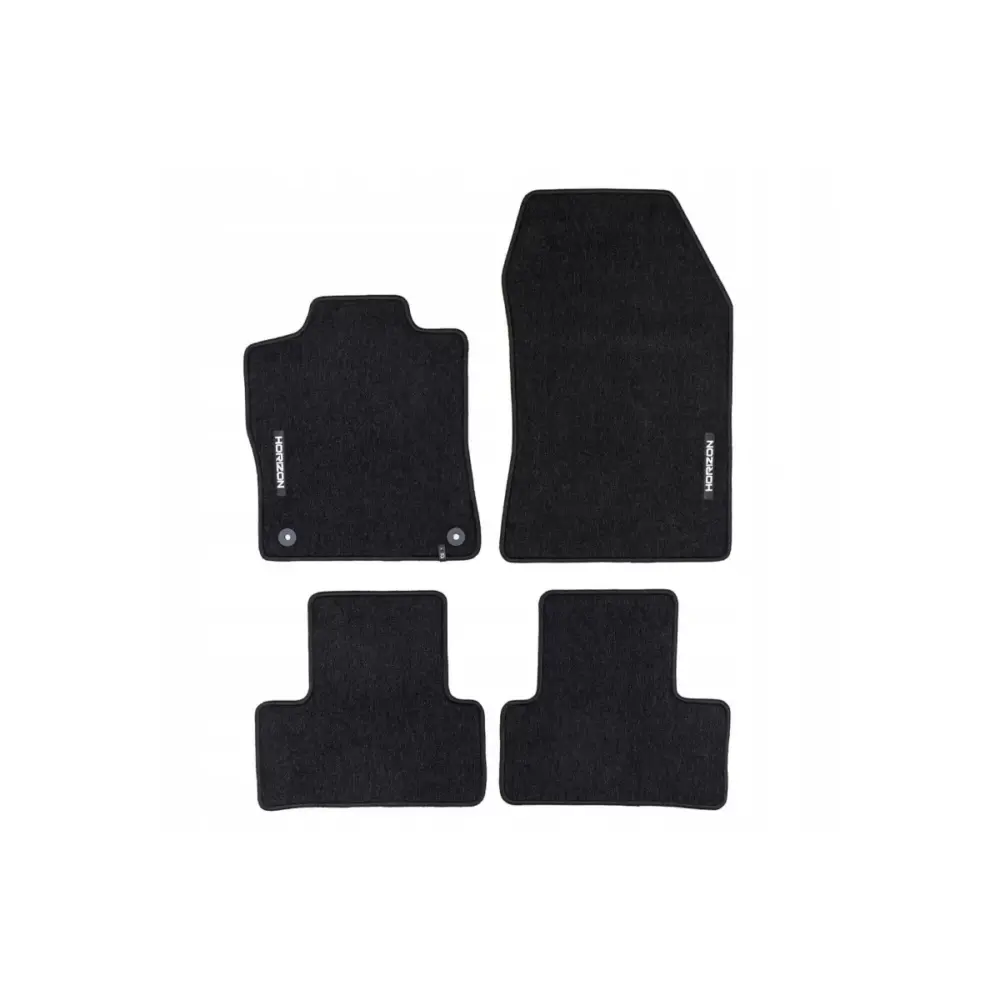 Tappetini Tessili Serie Horizon Set 4 Pezzi Nero per Peugeot 308 dal 2021
