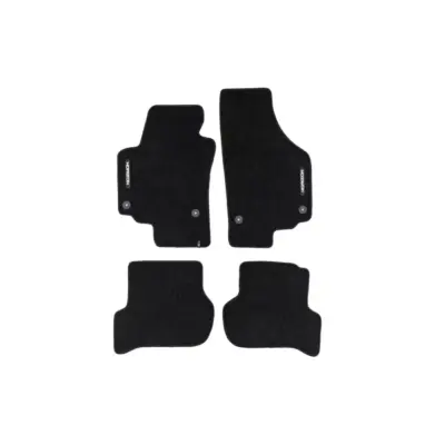 Tappetini Tessili Serie Horizon Set 4 Pezzi Nero per Seat Altea 2008-2015