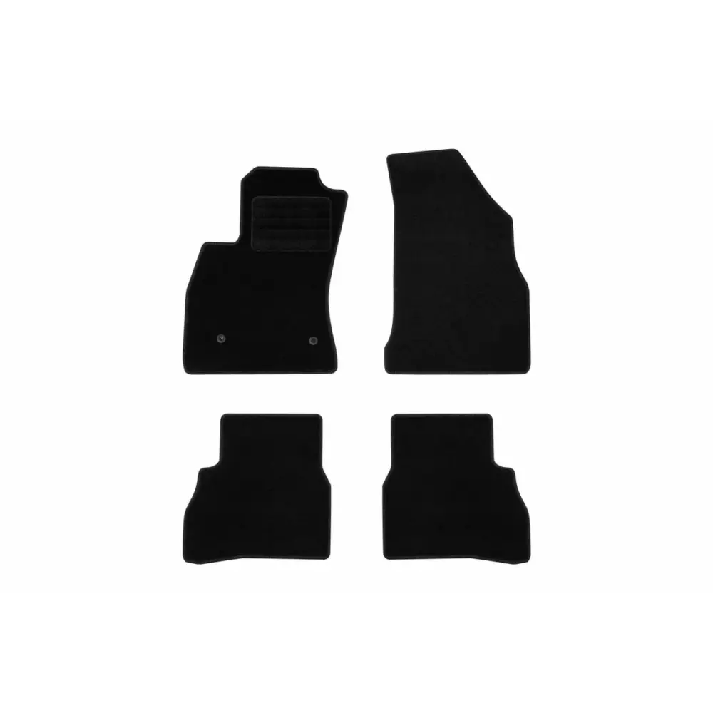 Tappetini Tessili Set 4 Pezzi Neri per Fiat Doblo dal 2010