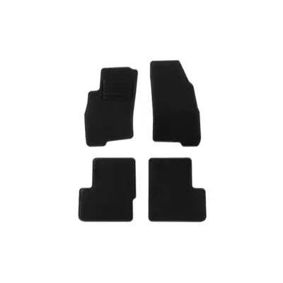 Tappetini Tessili Set 4 Pezzi Neri per Fiat Grande Punto 2005-2012
