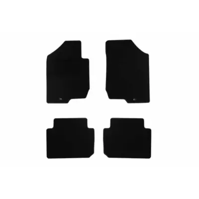 Tappetini Tessili Set 4 Pezzi Neri per Kia Carens Ii 2006-2013