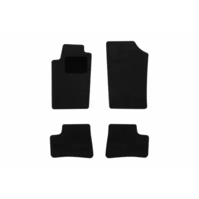 Tappetini Tessili Set 4 Pezzi Neri per Peugeot 206 2000-2007