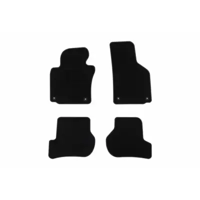 Tappetini Tessili Set 4 Pezzi Neri per Seat Leon 2006-2009