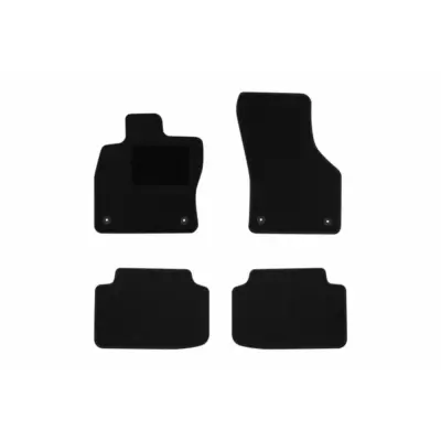 Tappetini Tessili Set 4 Pezzi Neri per Skoda Octavia 2013-2019