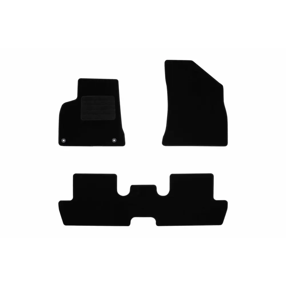 Tappetini Tessili Set 4 Pezzi Nero per Peugeot 3008 2009-2016